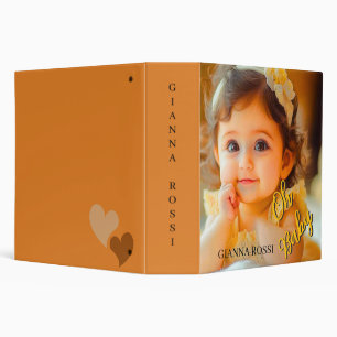 Cute Oh Baby Girl Sweet Keepsake Photo Album 3 Ring Binder