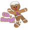 cute oh, snap gingerbread man cookie
