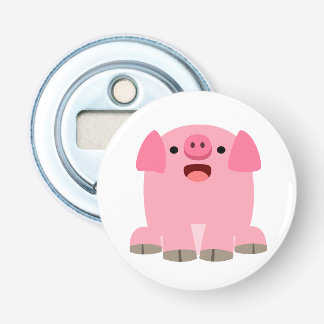 Cute Oinking Cartoon Pig Bottle Opener