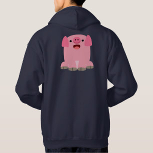Cute Oinking Cartoon Pig Hoodie