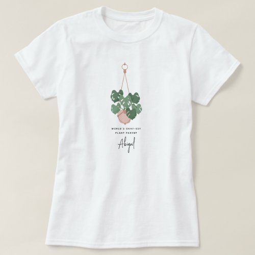 Cute Okay Plant Parent Personalized T_Shirt