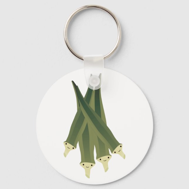 Cute Okra Keychain (Front)
