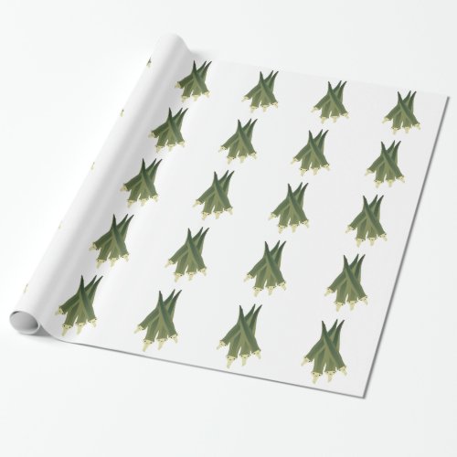 Cute Okra Wrapping Paper