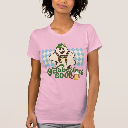 Cute Oktoberfest Ghost Spooky Season Halloween T_Shirt