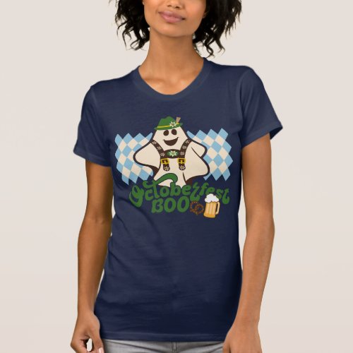 Cute Oktoberfest Ghost Spooky Season Halloween T_Shirt