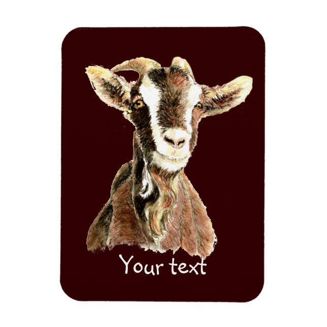 Cute Old Goat, Farm Animal Humor Magnet (Vertical)