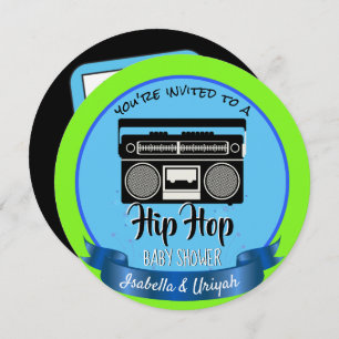 Cute Old School Retro Hip Hop Invitation