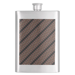 Cute old ukrainian stripes patterns flask