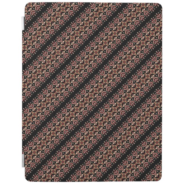 Cute old ukrainian stripes patterns iPad smart cover (Front)