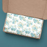Cute Olive Green Aqua Turquoise Floral Watercolor Tissue Paper