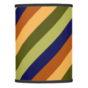 Cute Olive Sage Navy Stripes Lamp Shade