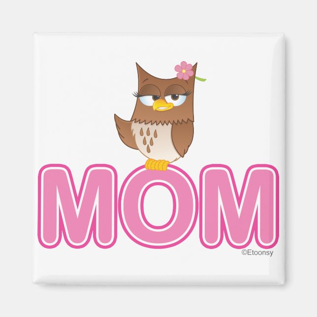 Cute Olivia VonHoot Cartoon for Mom Magnet (Front)