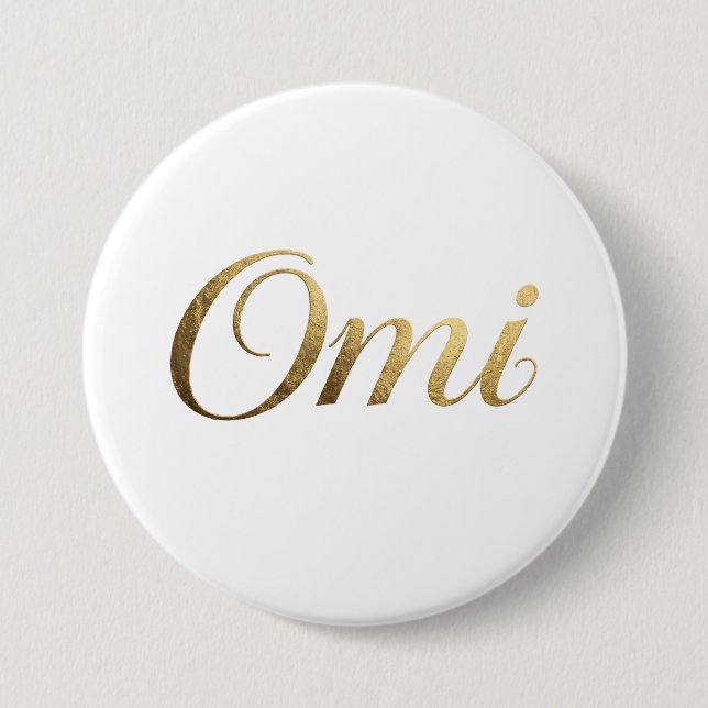 Cute Omi Button – Grandma Gift, Omi  (Front)