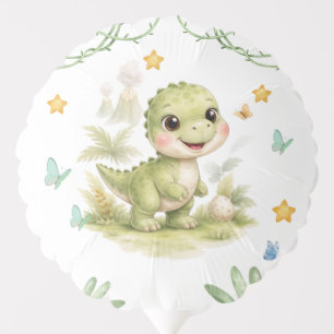 Cute One-A-Saurus Dinosaur 1st Birthday Balloon