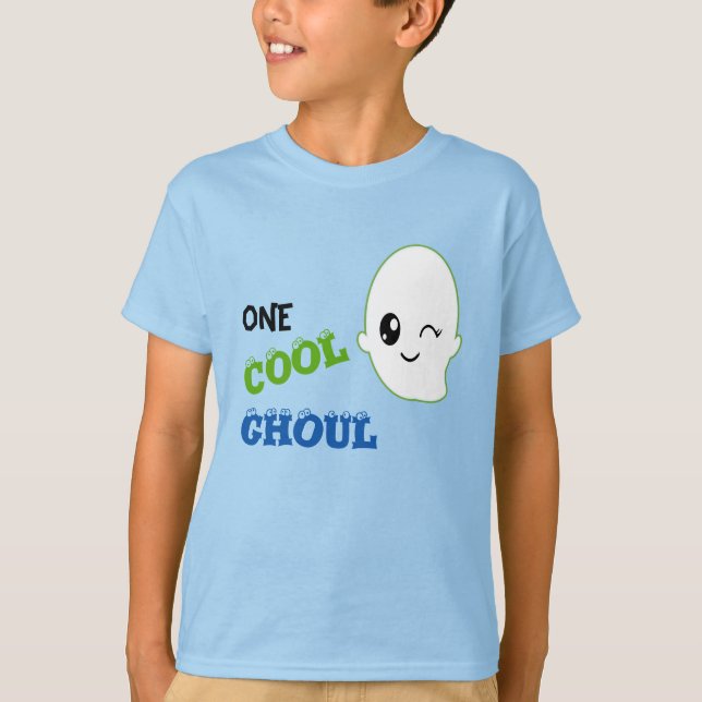 Cute One Cool Ghoul Halloween T-Shirt (Front)