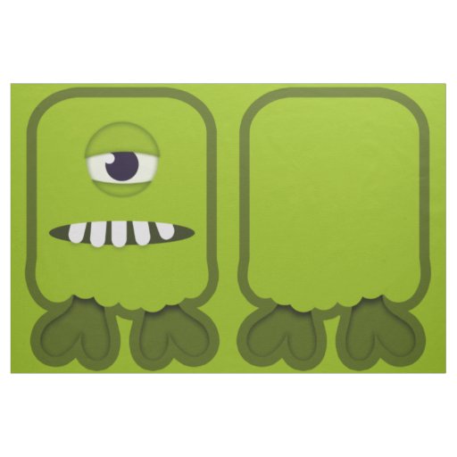 Cute One-Eyed Monster Cut and Sew Kit  Fabric