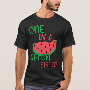 Cute One In A Melon Sister Watermelon Bday T-Shirt