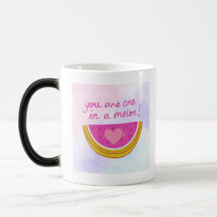 Cute "One in a Melon" Watermelon Design Color Morph Mug