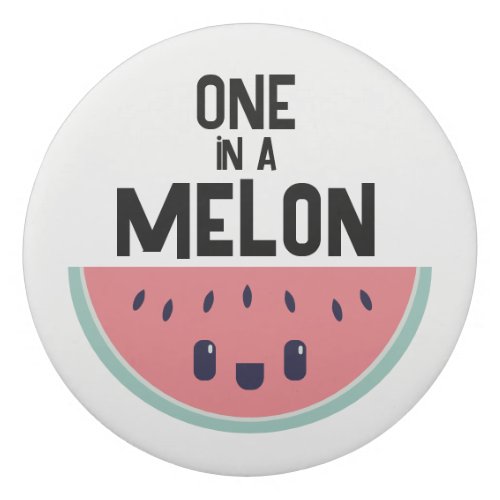 Cute One In A Melon Watermelon Eraser