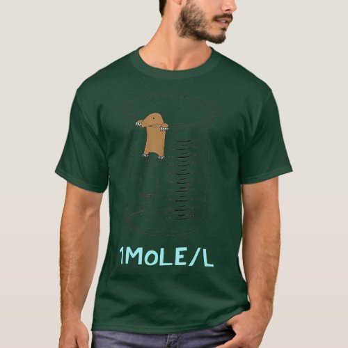 Cute One Mole Per Liter Chemistry Avogadros Day T_Shirt