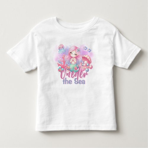 Cute ONEder the Sea Kids Birthday T_Shirt