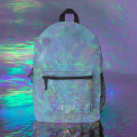 Cute Opal Iridescent Monogram Kid's Printed Backpack<br><div class="desc">Brighten your child's day with the Cute Opal Iridescent Monogram Kid's Backpack. Featuring a magical opal iridescent design, this charming backpack is customizable with your child's initials for a personal touch. Made from high-quality, durable materials, it offers spacious compartments, sturdy zippers, and convenient side pockets for extra storage. The comfortable...</div>