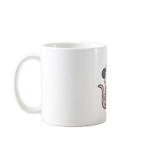 Cute Opossum Eating Pepperoni Pizza  Coffee Mug