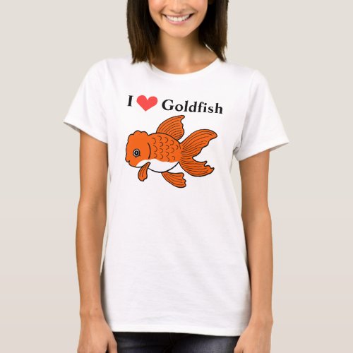 Cute Oranda Goldfish Fancy Goldfish Lover Graphic T_Shirt