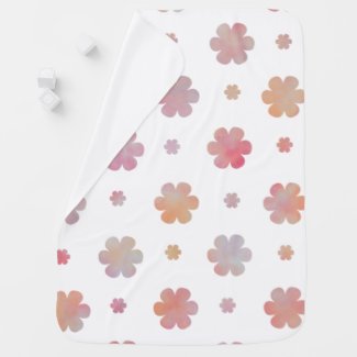 Cute Orange and Pink Flower Pattern