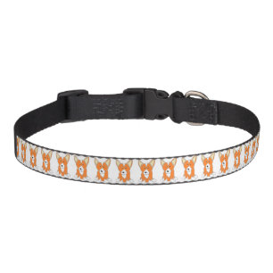 Cute Orange and White Cartoon Corgi Dog Pet Collar