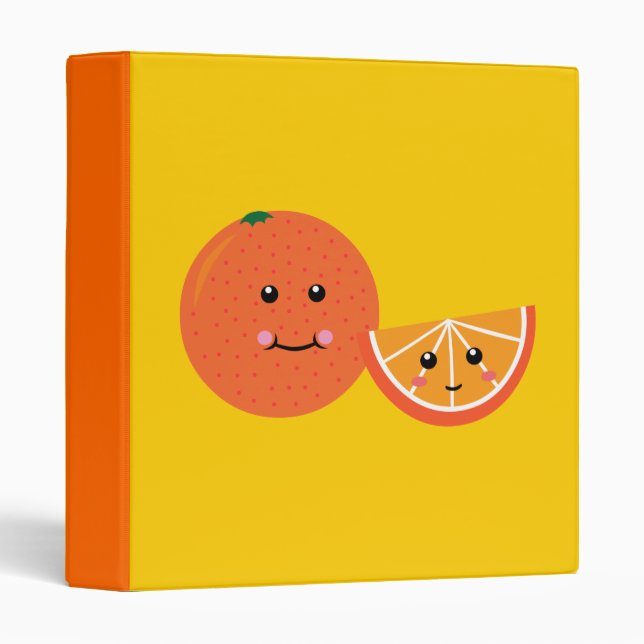 Cute Orange Binder (Front/Spine)