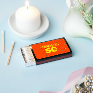 CUTE ORANGE birthday  Matchboxes