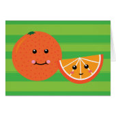 Cute Orange Cards (Front Horizontal)
