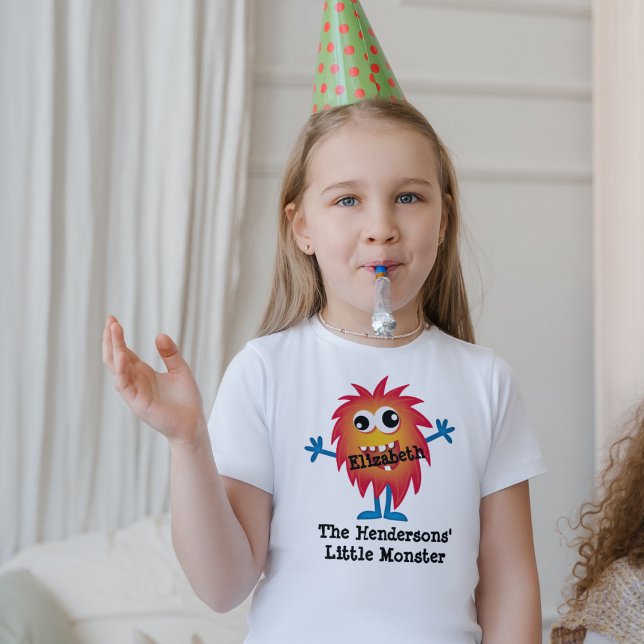 Cute Orange Cartoon Monster Funny Fun for Kids T-Shirt (Creator Uploaded)