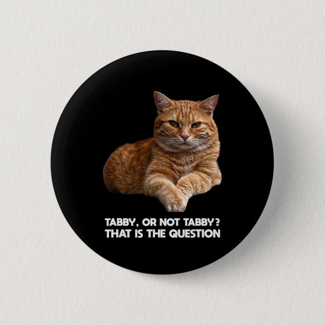 Cute Orange Cat  Button (Front)