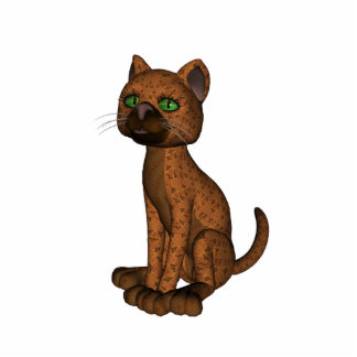 Cute Orange Cat Cutout