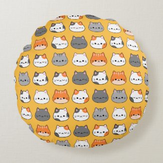 Cute Orange Cat Face 