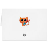 Cute Orange Cat with Star Cards (Back Horizontal)