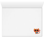 Cute Orange Cat with Star Cards (Inside Horizontal (Bottom))