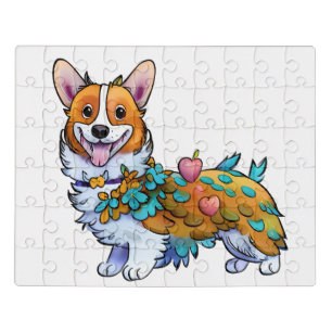 Cute Orange corgi for  a positive mood  Jigsaw Puzzle