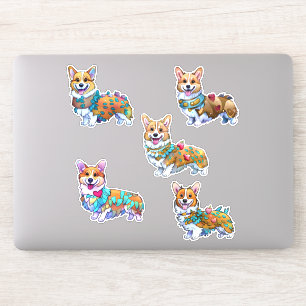 Cute Orange corgi for a positive mood Sticker