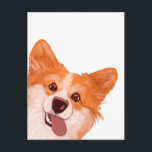 Cute Orange Corgi  Postcard<br><div class="desc">Cute Corgi illustration.</div>