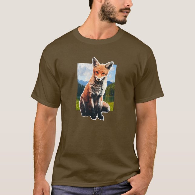 Cute Orange Fox T-Shirt (Front)