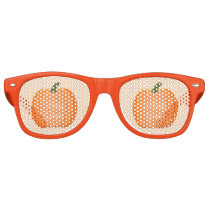 Cute Orange Gender Neutral Pumpkin Baby Shower Retro Sunglasses