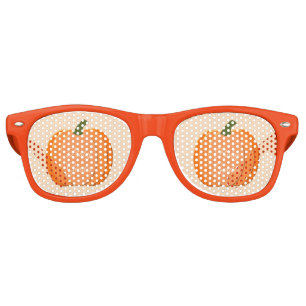 Cute Orange Gender Neutral Pumpkin Baby Shower Retro Sunglasses