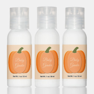 Cute Orange Gender Neutral Pumpkin Custom Hand Lotion