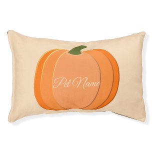 Cute Orange Gender Neutral Pumpkin Custom Pet Bed