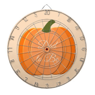 Cute Orange Gender Neutral Pumpkin Dad to Be Dart Board