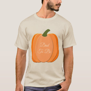 Cute Orange Gender Neutral Pumpkin Dad to Be T-Shirt