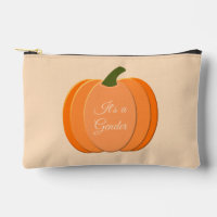 Cute Orange Gender Neutral Pumpkin Gender Reveal
